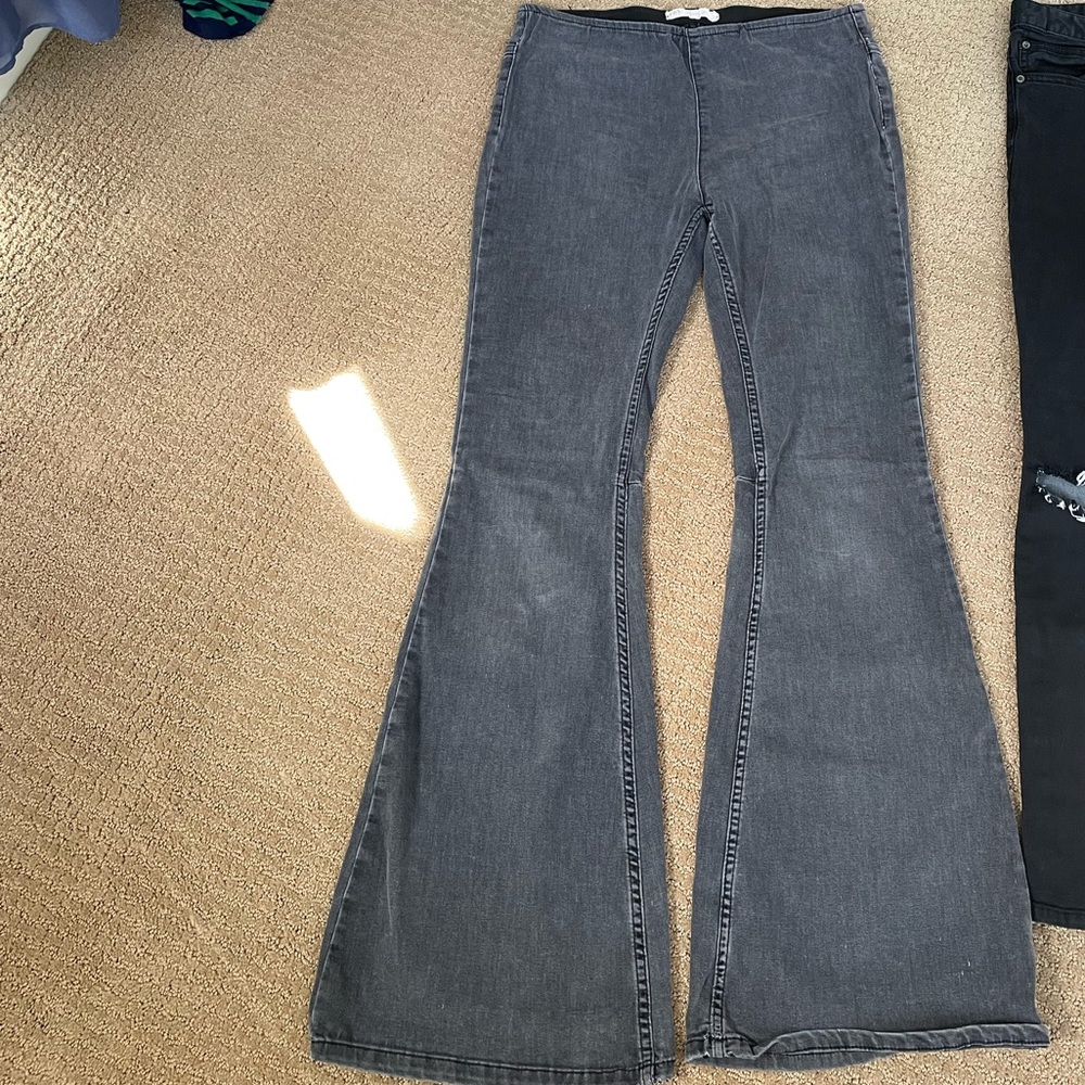 Free People Stretch Denim Bell Bottoms Size 29 R